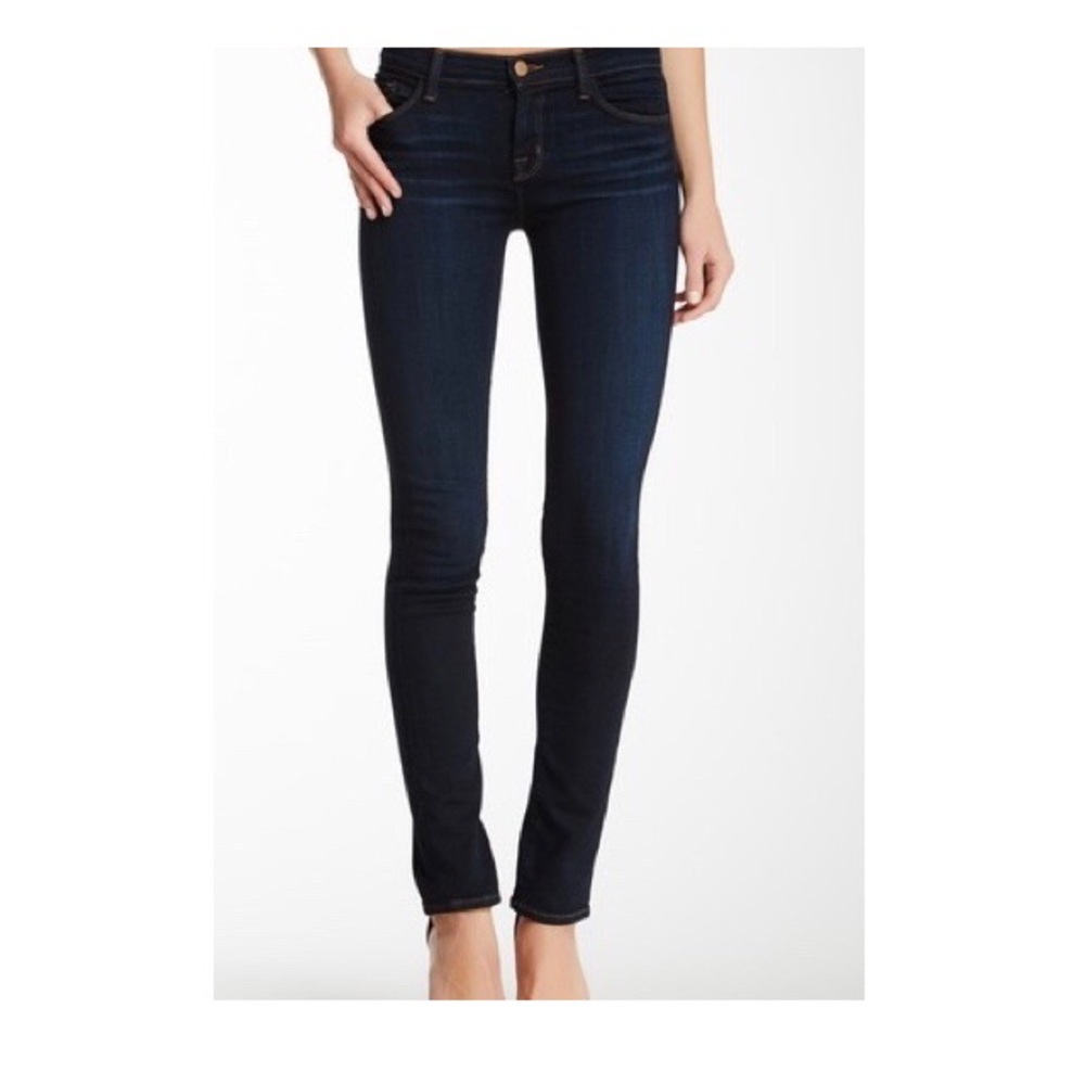 J Brand Mid Rise Rail Skinny Jean